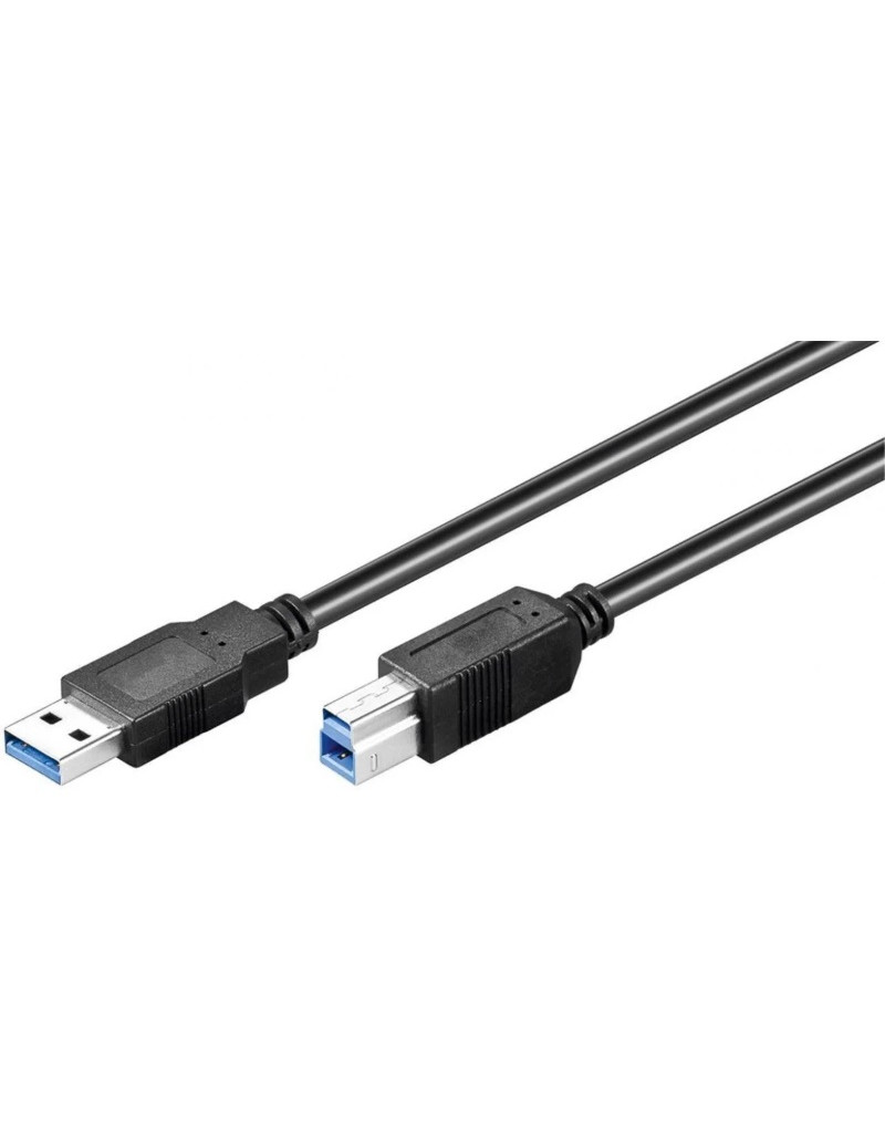 Kabl USB 3.0 A - USB B M/M 1 m crni