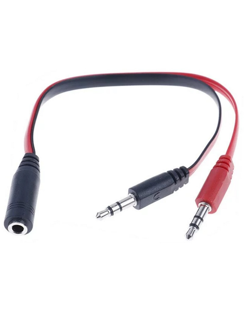 Adapter Audio 3.5mm stereo jack (M) na 2x3.5mm stereo jack (2xM)