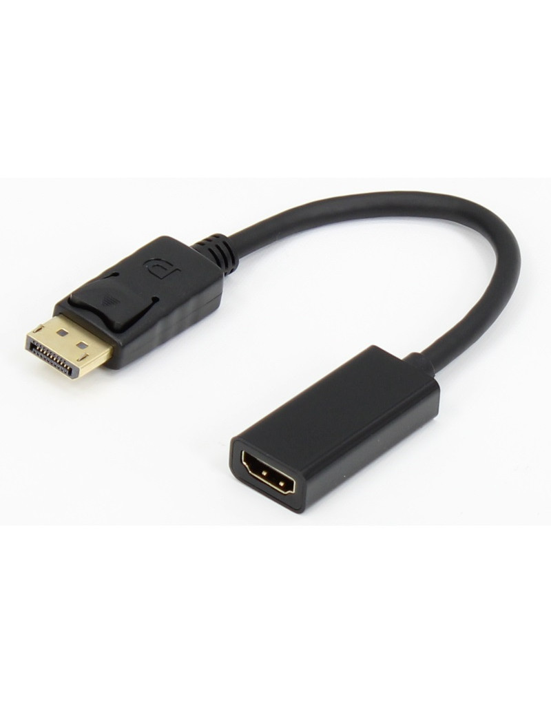 Adapter DisplayPort 1.4(M) - HDMI 2.0(F) kabl 20cm crni