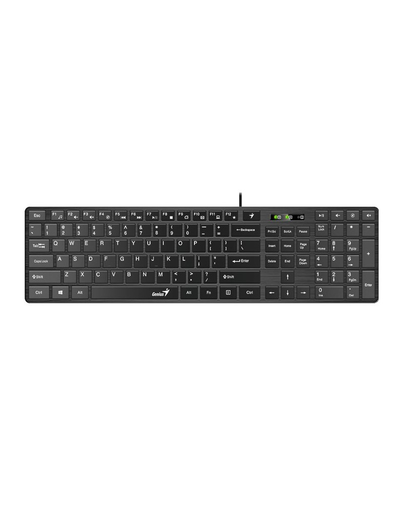 SlimStar 126 USB US crna tastatura