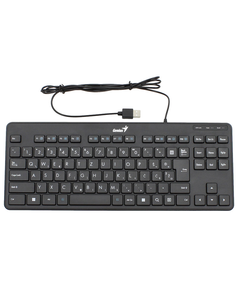 LuxeMate 110 USB YU slim crna tastatura