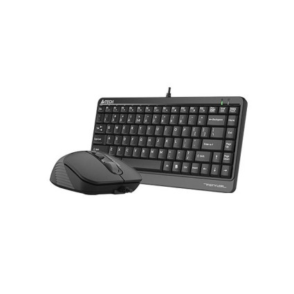 F1110 FSTYLER Compact USB US siva tastatura + USB sivi miš