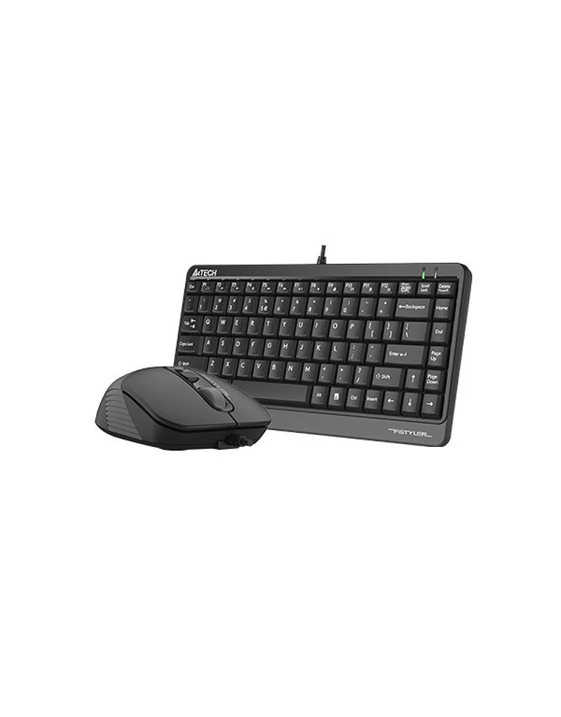 F1110 FSTYLER Compact USB US siva tastatura + USB sivi miš