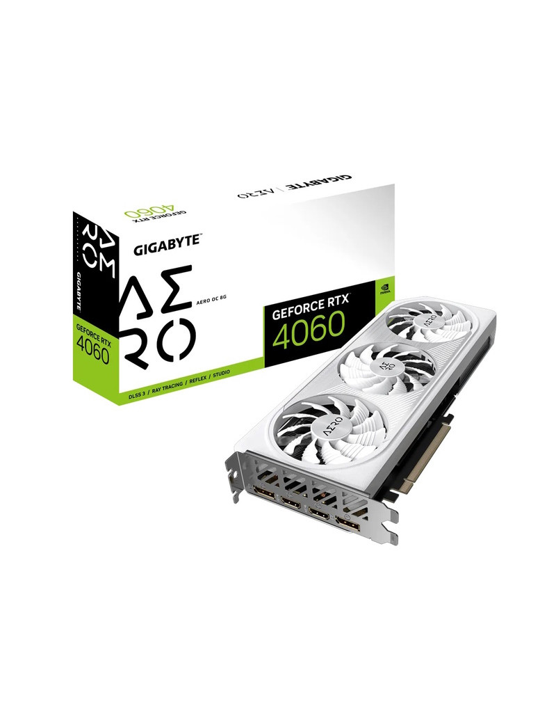 nVidia GeForce RTX 4060 AERO OC 8GB GV-N4060AERO OC-8GD