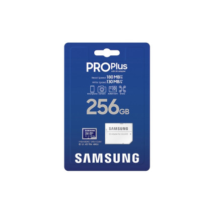 Memorijska kartica PRO PLUS MicroSDXC 256GB U3 + SD Adapter