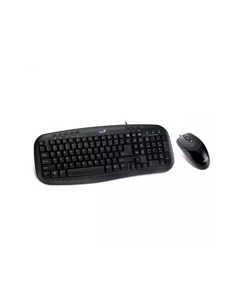 Tastatura + miš Genius KM-200 US USB, crna