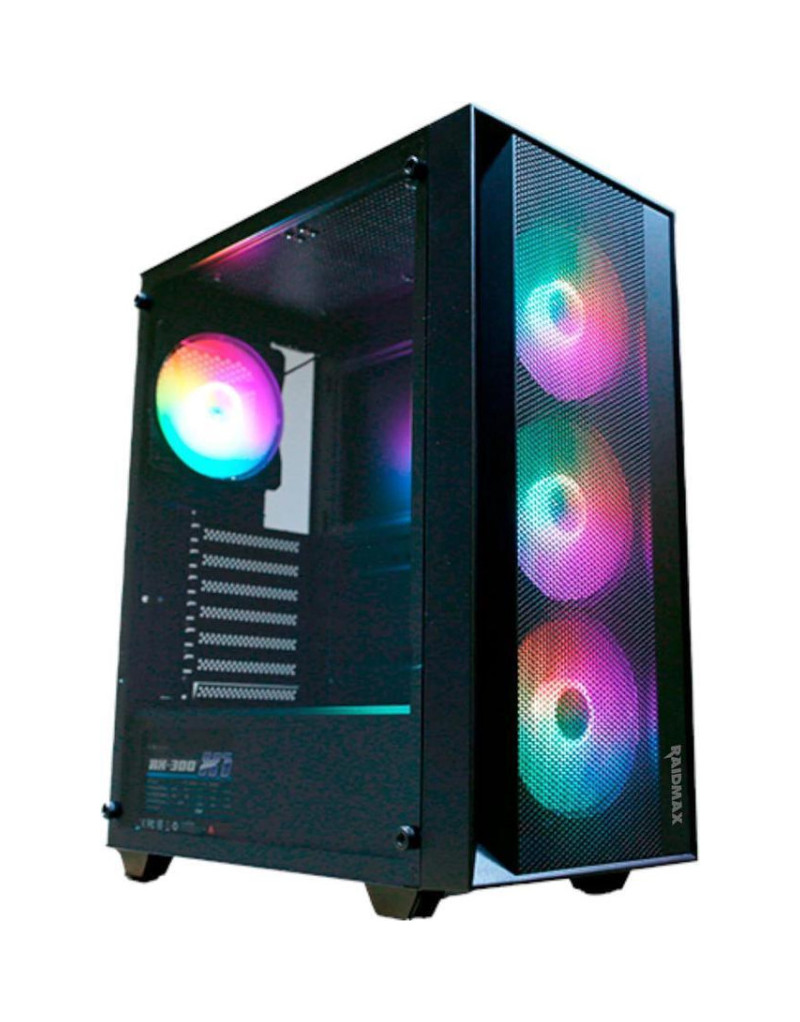 Kuciste Raidmax Vector 100 Black 4 x RGB fan/Window/650W - 1 Kuciste Raidmax Vector 100 Black 4 x RGB fan/Window/650W - 1