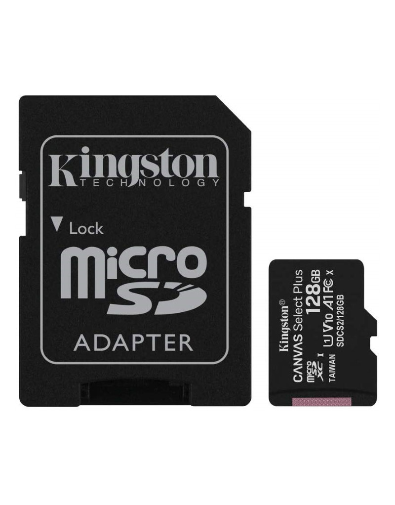 Memorijska kartica A1 MicroSDXC 128GB 100R class 10 SDCS2/128GB + adapter KINGSTON - 1