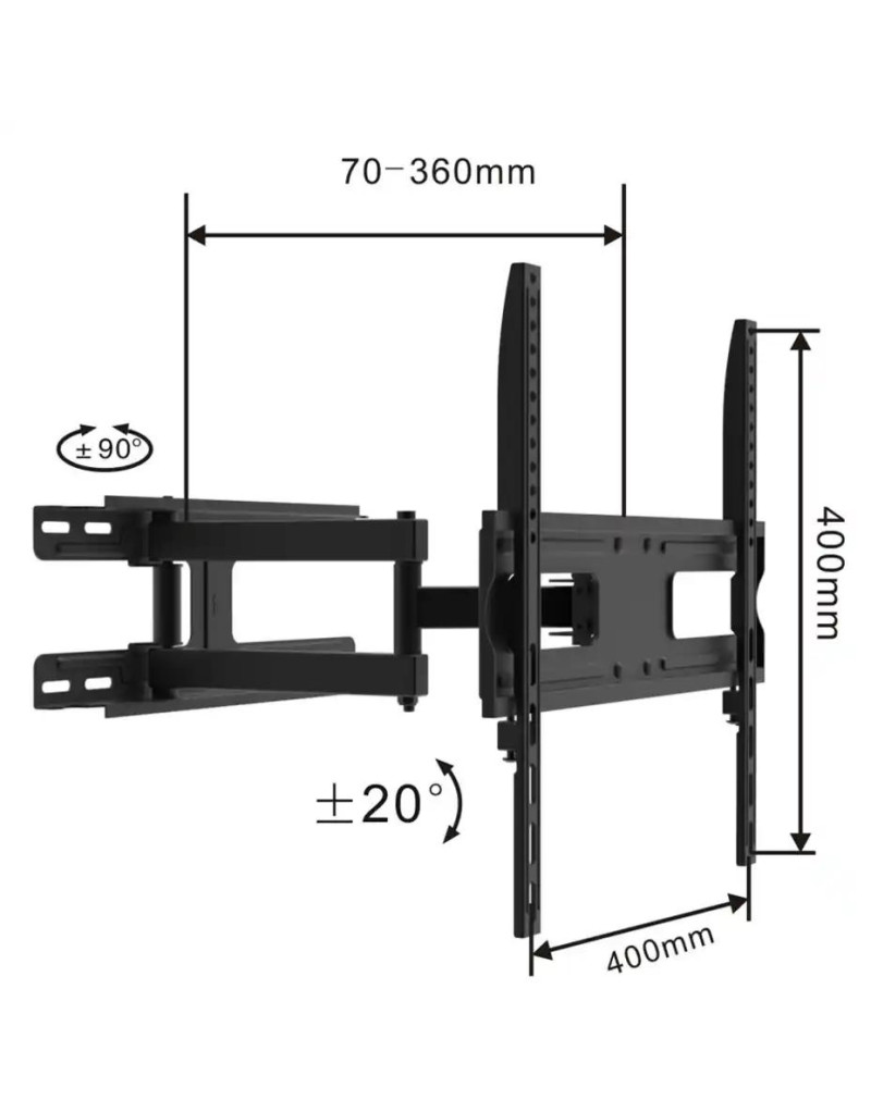 Nosač za TV Linkom 32-55/max vesa 400x400/45kg/zglobni