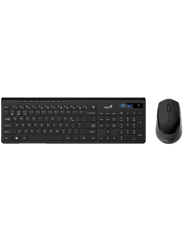 SlimStar 8230 Wireless USB US crna tastatura+ miš GENIUS - 1