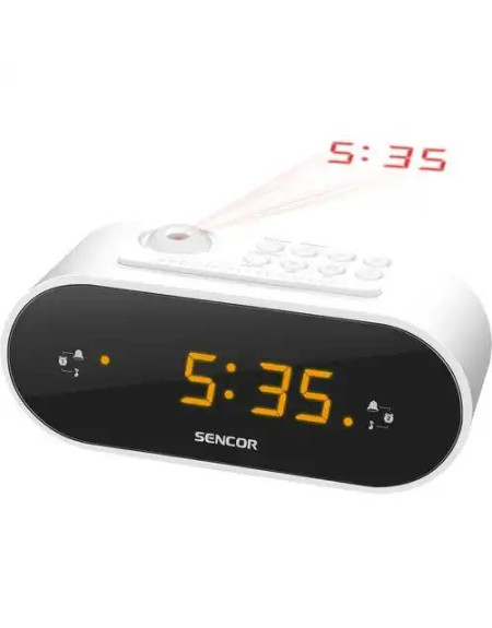 FM radio alarm sa projektorom vremena SENCOR SRC 3100 W beli  - 1