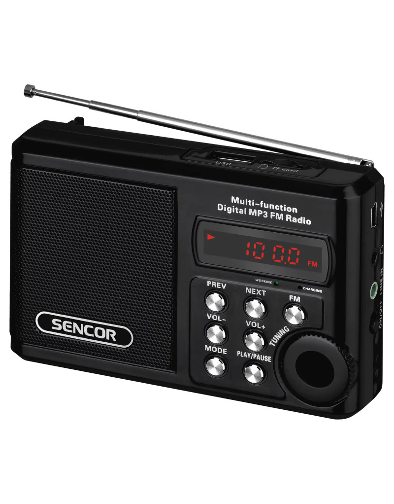 Radio SENCOR SRD 215 B USB/MP3 crni  - 1