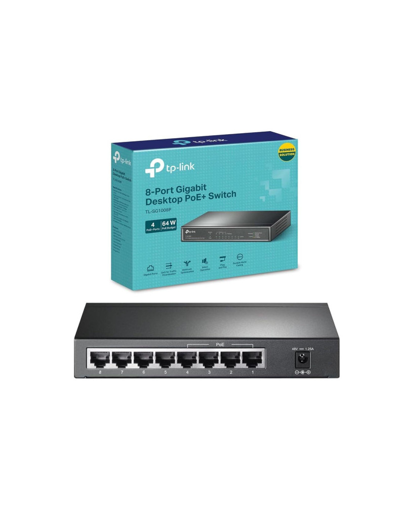 LAN Switch TP-LINK TL-SG1008PE 8port POE  - 1