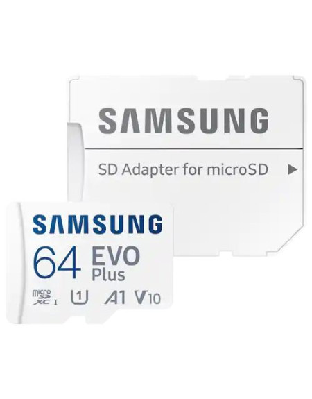 Memorijska kartica Samsung EVO Plus Micro SDXC 64GB + Adapter MB-MC64KA  - 1