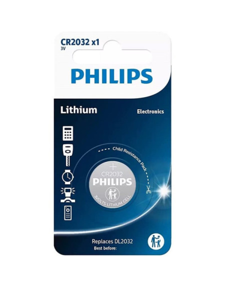 Baterija Philips CR2032 Litijum  - 1