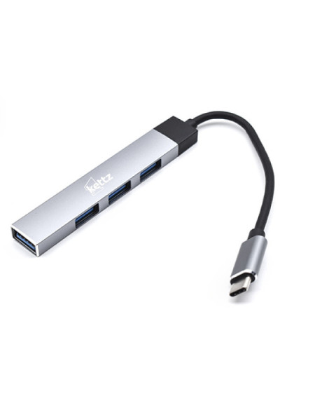USB HUB Kettz USB-C 3.0 4Port HUB-C40  - 1