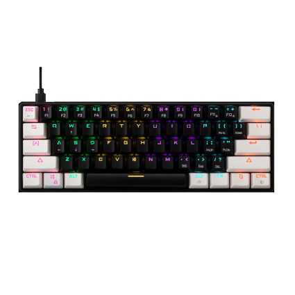 Tastatura Gamdias Aura GK2 Mehanička 60% RGB crno/bela  - 1