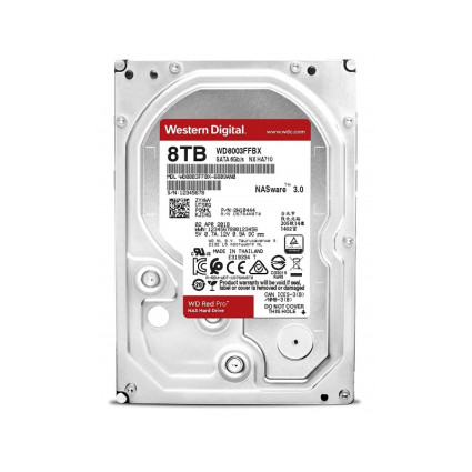 8TB 3.5" SATA III 256MB 7.200rpm WD8003FFBX Red Pro hard disk WD - 1