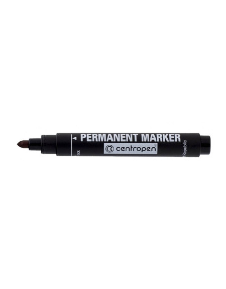 Permanent marker CENTROPEN 8566 2mm obli vrh crni  - 1