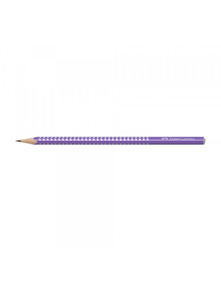 Grafitna olovka Faber Castel GRIP HB Sparkle118204 pearl purple  - 1