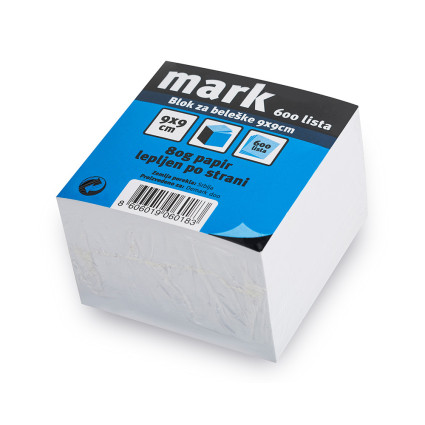 Blok za bele  ke 9x9x5cm MARK 600 lista  lajmovan  060183  - 1