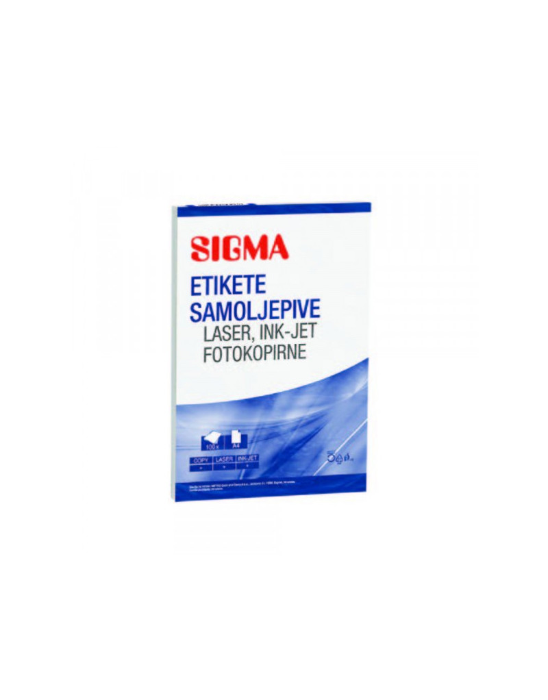 Nalepnice Sigma A4/12 105x48  - 1