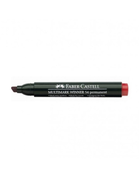 Permanent Marker Faber Castell crveni kosi vrh 54 08233 (157921)  - 1