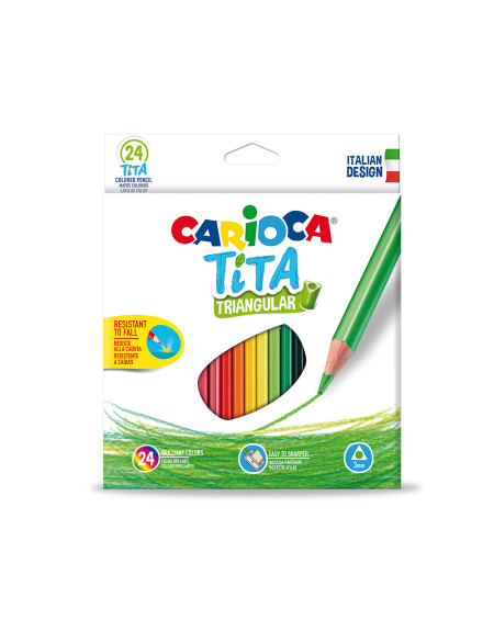Drvene bojice Carioca Tita Triangular 1/24 42787  - 1