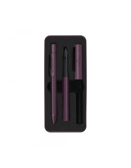 Set Faber Castell Grip hemijska olovka   naliv pero M 201530 berry  - 1
