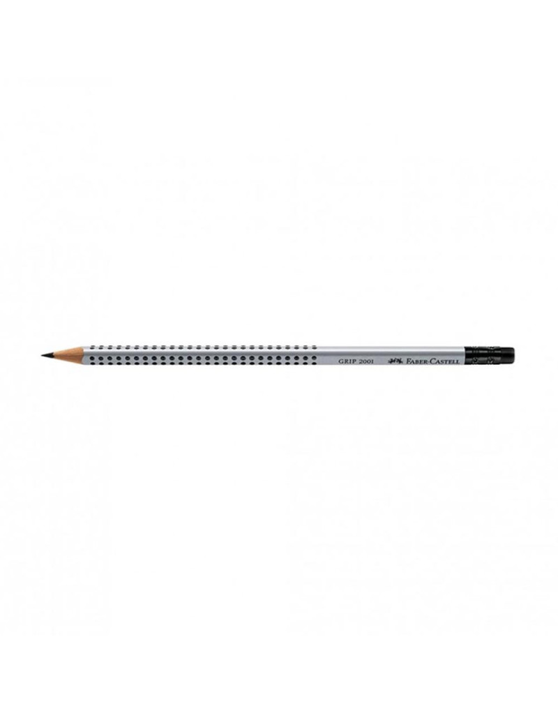 Grafitna olovka Faber Castel GRIP HB sa gumicom siva 117200 (12605)  - 1