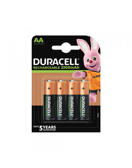 Baterija punjiva R6 2500 mah Duracell 1/4  - 1