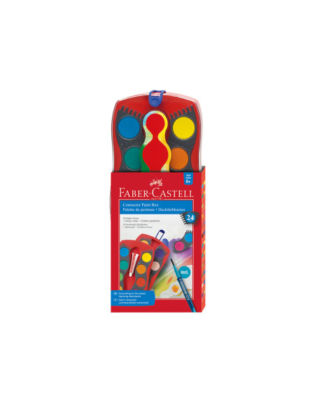 Vodene boje Faber Castell CONNECTOR 1/24 crvena 125031  - 1
