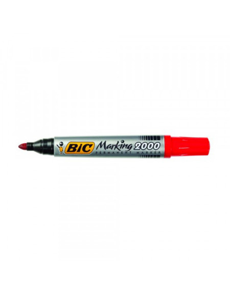 Permanent markeri BIC 2000 obli crveni  - 1
