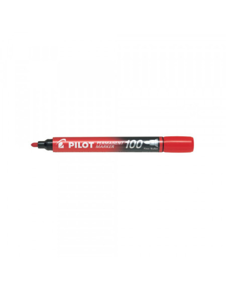 Permanent Marker PILOT crveni obli vrh SCA-100-Rl 511103  - 1