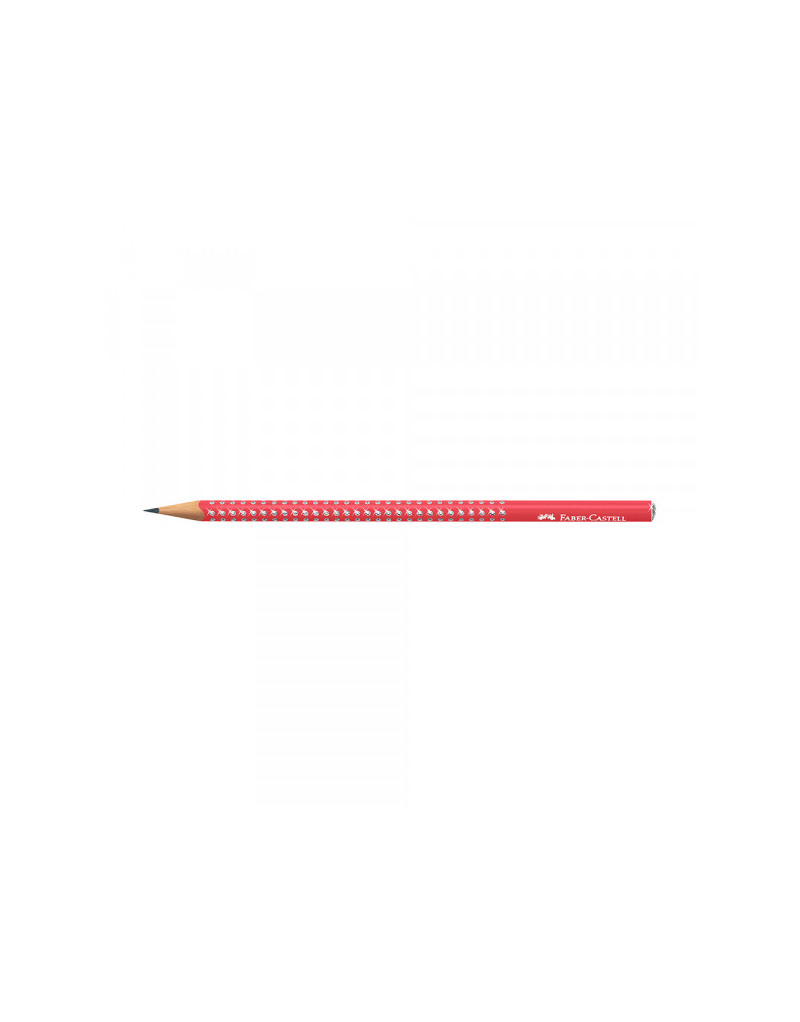Grafitna olovka Faber Castel GRIP HB Sparkle candy cane red 118240  - 1