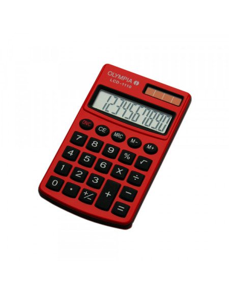 Kalkulator Olympia LCD 1110 Red  - 1