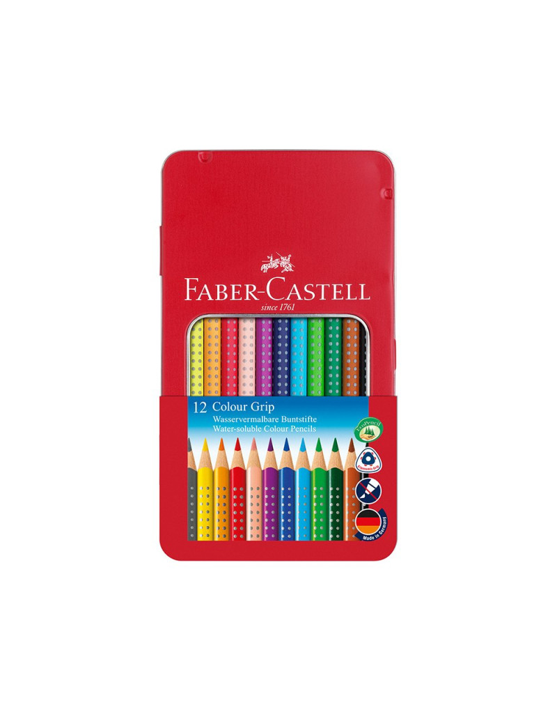 Drvene bojice Faber Castell GRIP metal 1/12 12590 (112413)  - 1