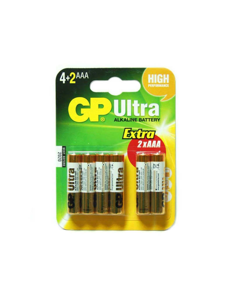 Baterija GP ultra alkalna LR03 AAA 4 2  - 1
