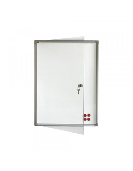 Tabla oglasna 2x3 GS42 bela magnetna sa vratima i klju  em 2xA4 / 51X37  - 1