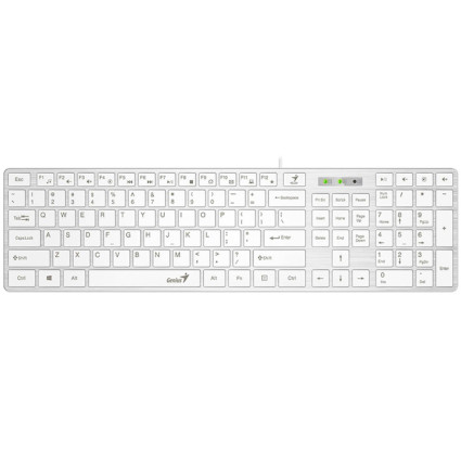 SlimStar 126 USB US bela tastatura GENIUS - 1