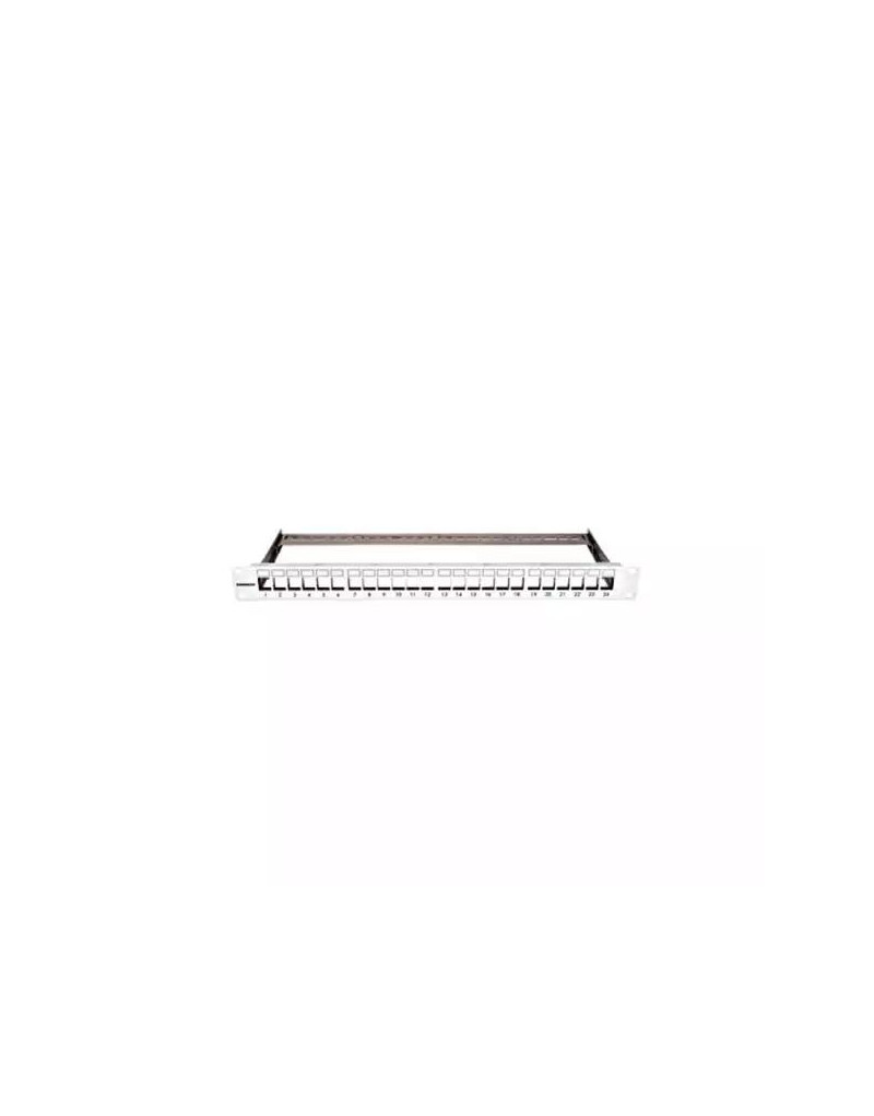 Patch panel Schrack 19/1U za 24 modula prazan HSER0240GS - 1 Patch panel Schrack 19/1U za 24 modula prazan HSER0240GS - 1