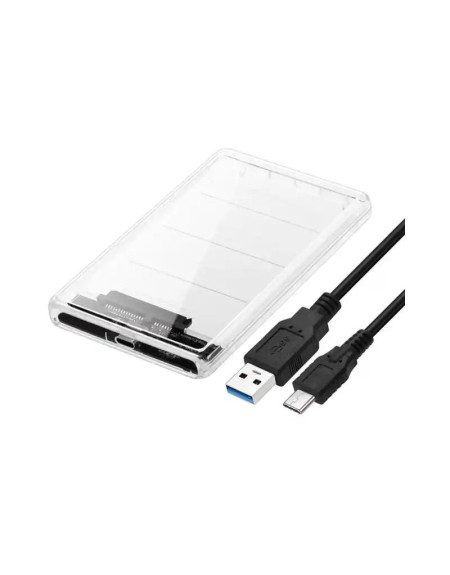 HDD Rack 2.5 SATA USB Tip C 3.0 Linkom Transparentni  - 1