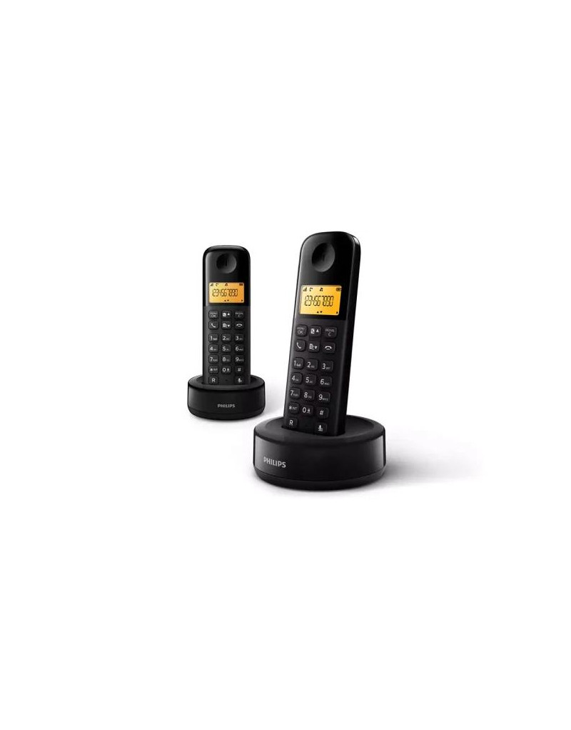 Bežični telefon Philips DB1602B/53 dve slušalice  - 1