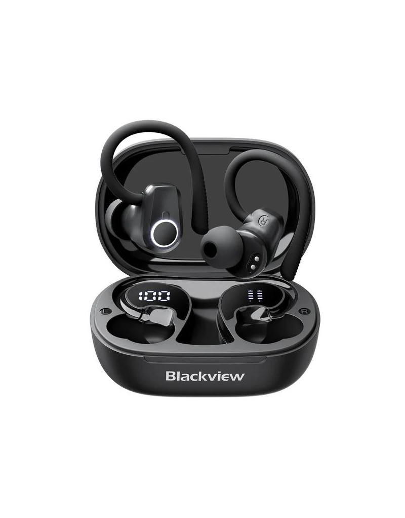  Bežične slušalice sa zakačkom za uši Blackview AirBuds 60 Black/BT 5.3/USB...  - 1