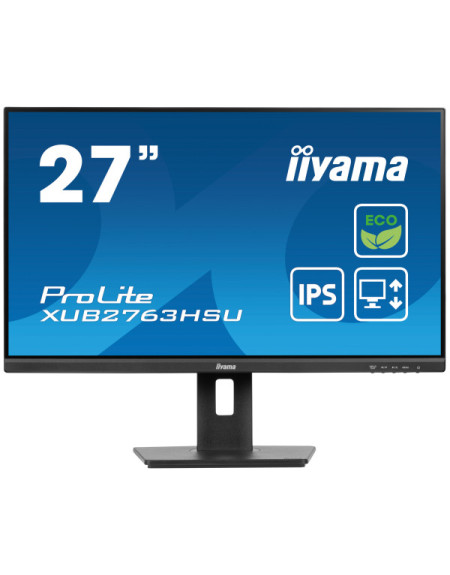 Monitor 27" Iiyama XUB2763HSU-B1 IPS 1920x1080/100Hz/3ms/HDMI/DP/USB/zvučnici  - 1