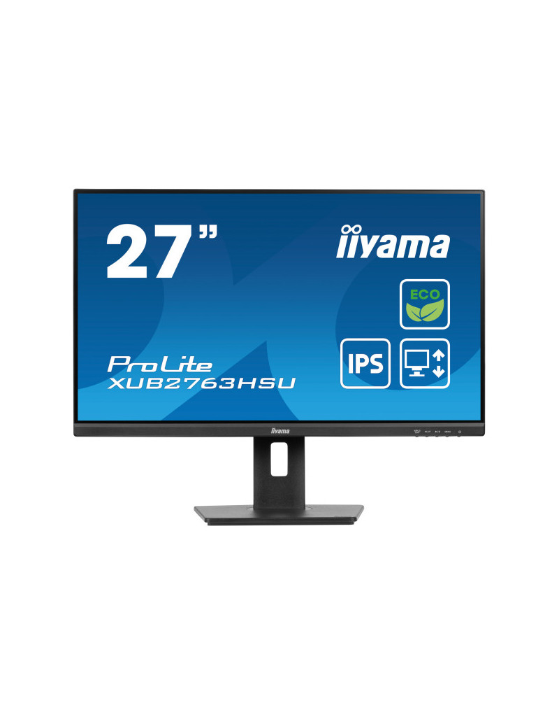 Monitor 27" Iiyama XUB2763HSU-B1 IPS 1920x1080/100Hz/3ms/HDMI/DP/USB/zvučnici  - 1
