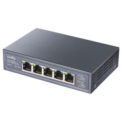 HS105 5-Port 2.5G Desktop Metal Switch CUDY - 1