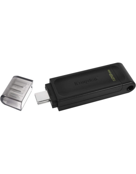 USB Flash Kingston 128GB USB 3.2 DataTraveler 70 USB-C black DT70/128GB  - 1
