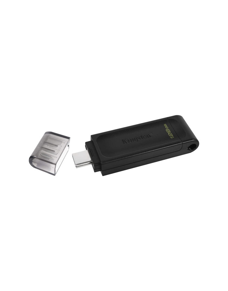 USB Flash Kingston 128GB USB 3.2 DataTraveler 70 USB-C black DT70/128GB  - 1