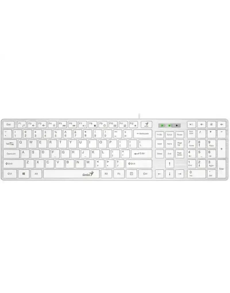 Tastatura Genius SlimStar 126 USB YU Bela  - 1